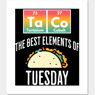 TaCo Tuesday Periodic Table of Elements design Posters and Art